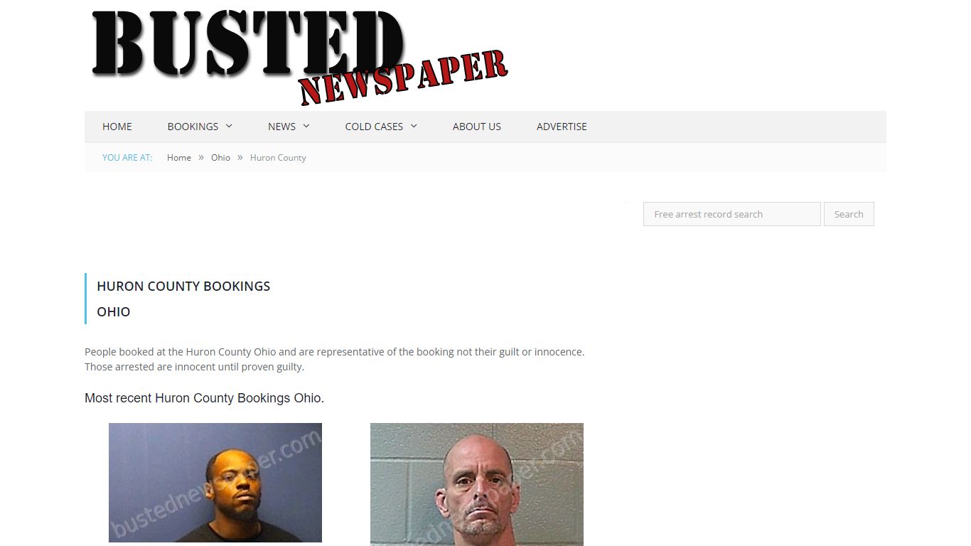 Huron County, OH Mugshots - BUSTEDNEWSPAPER.COM